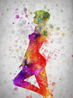 Best Sellers - Nudes Digital Art - Nude in Color 04 by Aged Pixel