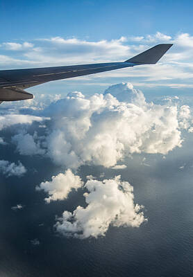 Modern Man Air Travel - Ocean From The Sky by Parker Cunningham