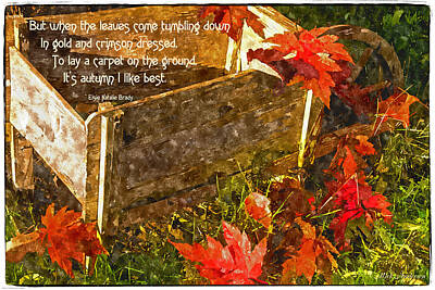 Studio Grafika Typography - Oh How I Love Autumn with Poetry by Mick Anderson