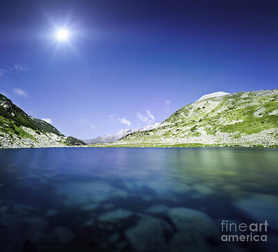 Mountain Royalty-Free and Rights-Managed Images - Okoto Lake In The Pirin Mountains by Evgeny Kuklev