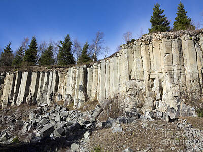 Landscape Royalty-Free and Rights-Managed Images - old basalt quarry in The Ore Mountains by Michal Boubin