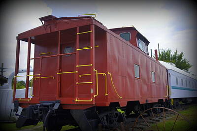Shaken Or Stirred - Old Caboose by Laurie Perry