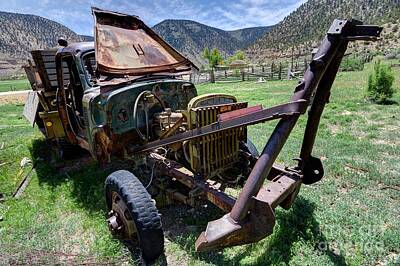 Only Orange - Old Derelict Pickup Truck in Nine Mile Canyon - Utah by Gary Whitton