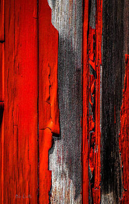 Abstract Photos - Old Red Barn Four by Bob Orsillo