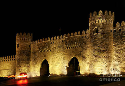 Fall Animals - Old Town Gate In Baku Azerbaijan by JM Travel Photography