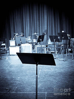 Jazz Photo Royalty Free Images - On Stage Royalty-Free Image by Edward Fielding