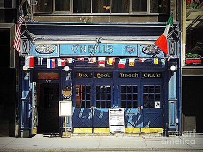 Uncle Sam Posters Rights Managed Images - O Neills Pub - New York City Royalty-Free Image by Miriam Danar