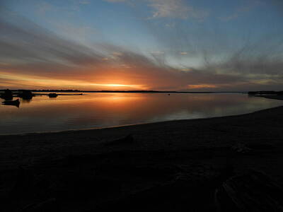 Modern Masters - Oregon coast sunset by Elizabeth Mix