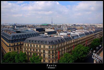 Maps Rights Managed Images - Paris from above Royalty-Free Image by Dany Lison