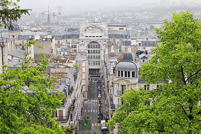 Paris Skyline Royalty-Free and Rights-Managed Images - Paris Springtime Views by Georgia Clare