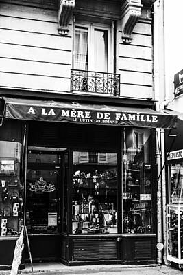 Travel Pics Rights Managed Images - Paris Store Front Royalty-Free Image by Georgia Clare