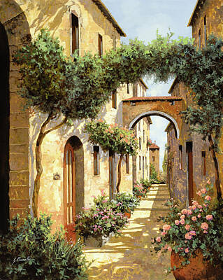 Landscapes Painting Rights Managed Images - Passando Sotto Larco Royalty-Free Image by Guido Borelli