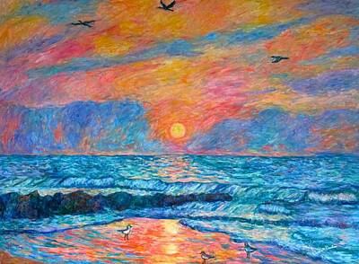 Music Baby - Pawleys Island Cormorant Sunrise by Kendall Kessler