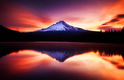 Mountain Rights Managed Images - Peaceful Morning on the Lake Royalty-Free Image by Darren White