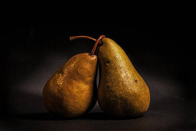 Food And Beverage Royalty-Free and Rights-Managed Images - Pear of Lovers by Peter Tellone