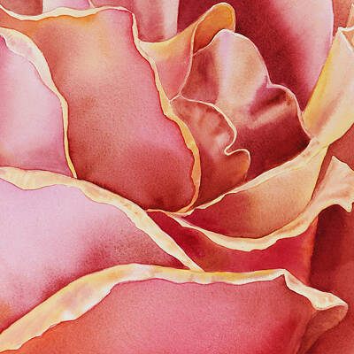 Roses Royalty-Free and Rights-Managed Images - Petals Petals III by Irina Sztukowski
