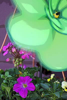Jerry Sodorff Rights Managed Images - Petunia 5923 Royalty-Free Image by Jerry Sodorff