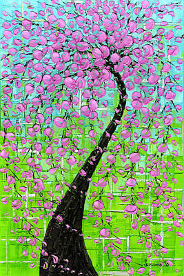 Pop Art Rights Managed Images - Pink Cherry Blossom Royalty-Free Image by Susanna Shaposhnikova