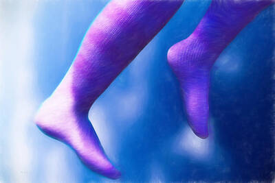 Surrealism Mixed Media Royalty Free Images - Pink Socks Royalty-Free Image by Bob Orsillo