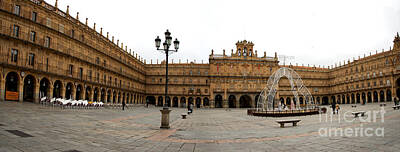 Christmas Cards - Plaza Mayor Salamanca Spain by Perry Van Munster