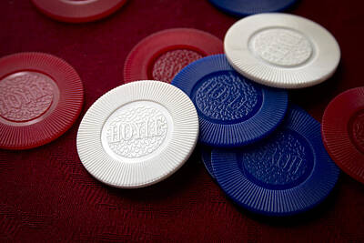Classic Christmas Movies Royalty Free Images - Poker Chips Royalty-Free Image by Mark McKinney