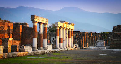 Starchips Poststamps Royalty Free Images - Pompeii Ruins Royalty-Free Image by Timothy Denehy
