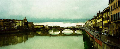 Studio Grafika Patterns - Ponte Vecchio Pioggia by Paul Gioacchini