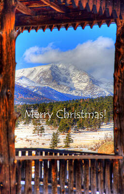 Jerry Sodorff Royalty-Free and Rights-Managed Images - Porch View Christmas 4166 by Jerry Sodorff