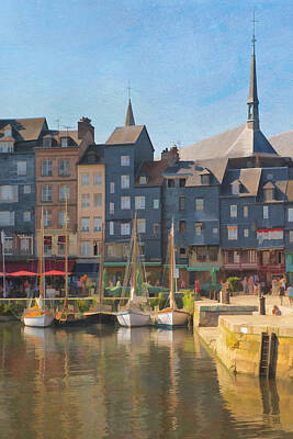 Recently Sold - Impressionism Photos - Port dHonfleur by Jean-Pierre Ducondi