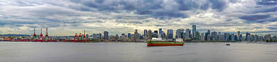 Sweet Tooth Rights Managed Images - Port of Vancouver BC Panorama Royalty-Free Image by Jit Lim