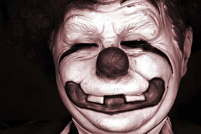 Nightscapes - Portrait Of A Clown 03 by Pamela Critchlow