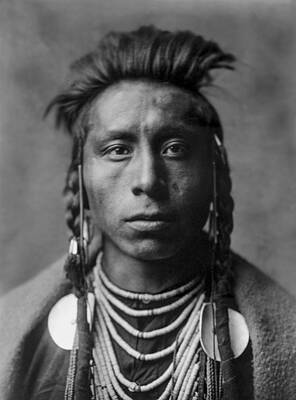Portraits Royalty Free Images - Portrait of a native American Man Royalty-Free Image by Aged Pixel