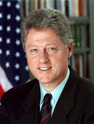Politicians Digital Art - President William J. Clinton by Official White House Photograph