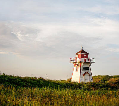Farm House Style - Prince Edward Island Lighthouse by Marion McCristall