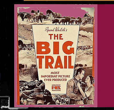Vintage Ford - Publicity poster for The Big Trail 1930 by David Lee Guss
