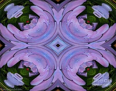 Abstract Flowers Photos - Purple Hydrangea Flower Abstract 2 by Rose Santuci-Sofranko