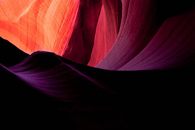 Abstract Landscape Royalty-Free and Rights-Managed Images - Purple Waves in Antelope Canyon by Gregory Ballos