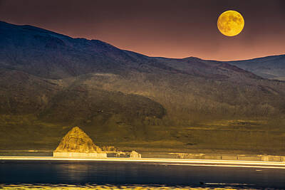 Fantasy Royalty-Free and Rights-Managed Images - Pyramid Lake Moonrise by Janis Knight