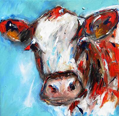Amy Hamilton Watercolor Animals - Click On Smaller Images Under Large Cow To See Some Of My Paintings And Prints Of Galway by Mary Cahalan Lee - aka PIXI