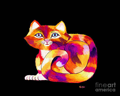 Target Threshold Photography - Rainbow Sherbet Cat by Nick Gustafson