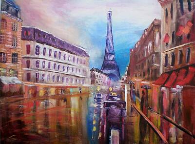 The Bunsen Burner - Rainy Paris by Elena Sokolova