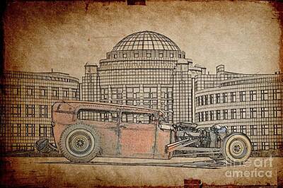Multichromatic Abstracts - Rat Rod 1 Illustration by Dave Koontz