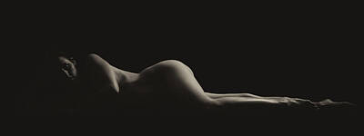 Nudes Rights Managed Images - Reclining M - Vintage Royalty-Free Image by Michael Newcomb
