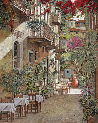 Food And Beverage Paintings - Rethimnon-Crete-Greece by Guido Borelli