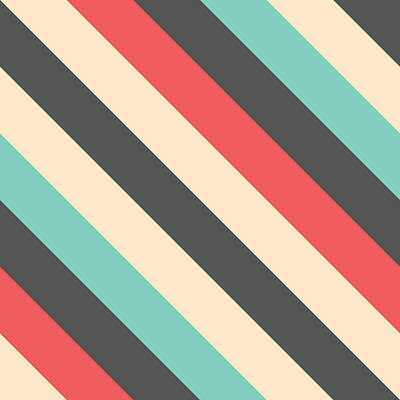 Rustic Cabin - Retro Striped Pattern by Mike Taylor