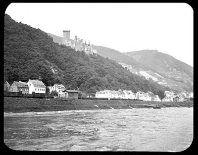 Garden Tools - Rhine River Katz Castle St Goarschausen Germany 1903 by A Macarthur Gurmankin