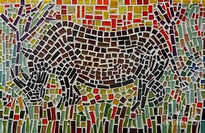Womens Empowerment - Rhino Mosaic by Caroline Street