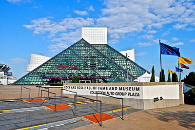 Rock And Roll Photos - Rock and Roll Hall of Fame by Frozen in Time Fine Art Photography