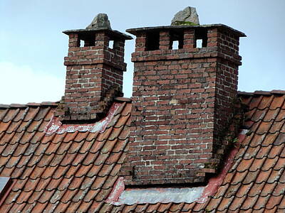 Design Turnpike Books Royalty Free Images - Roof Tops 4 Royalty-Free Image by Rick Rosenshein