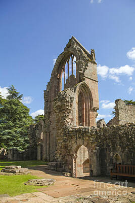 Olympic Sports - Ruined wall of ancient Dryburgh abbey by Patricia Hofmeester